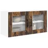 Image de vidaXL Armoire de Cuisine Chêne fumé 80 x 31 x 40 cm Bois d'ingénierie, Unité de Cuisine Moderne, Meuble Pratique, Solutions de Rangement murales, étagères Simples, Options fonctionnelles