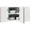 Image de vidaXL Cabinet d'angle Mural Porto Chêne Brun 57 x 57 x 40 cm, Armoire de Cuisine en Bois Moderne, Murale, Rangement Compact, Design Pratique, Meuble en Bois Durable