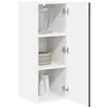 Image de vidaXL Armoire de Cuisine 2 pcs Noir 30 x 31 x 80 cm Bois d'ingénierie, Unité de Cuisine Moderne, Meuble Pratique, Solutions de Rangement murales, étagères Simples, Options fonctionnelles