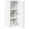 Image de vidaXL Armoire de Cuisine avec Porte 2 pcs Gris béton 30 x 31 x 80 cm, Unité de Cuisine Moderne, Meuble Pratique, Solutions de Rangement murales, étagères Simples, Options fonctionnelles