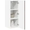 Image de vidaXL Armoire de Cuisine avec Porte 2 pcs Chêne Brun 30 x 31 x 80 cm, Unité de Cuisine Moderne, Meuble Pratique, Solutions de Rangement murales, étagères Simples, Options fonctionnelles