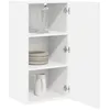 Image de vidaXL Meuble Mural Porto Blanc 40 x 31 x 80 cm Bois d'ingénierie, Armoire de Cuisine en Bois Moderne, Murale, Rangement Compact, Design Pratique, Meuble en Bois Durable