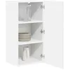 Image de vidaXL Armoire de Cuisine avec étagère Blanc Brillant 40 x 31 x 80 cm, Unité de Cuisine Moderne, Meuble Pratique, Solutions de Rangement murales, étagères Simples, Options fonctionnelles