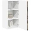 Image de vidaXL Armoire de Cuisine Chêne fumé 40 x 31 x 80 cm Bois d'ingénierie, Unité de Cuisine Moderne, Meuble Pratique, Solutions de Rangement murales, étagères Simples, Options fonctionnelles