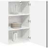 Image de vidaXL Armoire de Cuisine Noir 50 x 31 x 80 cm Bois d'ingénierie, Unité de Cuisine Moderne, Meuble Pratique, Solutions de Rangement murales, étagères Simples, Options fonctionnelles