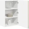 Image de vidaXL Armoire de Cuisine avec étagère Chêne Artisanal 50 x 31 x 80 cm, Unité de Cuisine Moderne, Meuble Pratique, Solutions de Rangement murales, étagères Simples, Options fonctionnelles