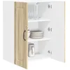 Image de vidaXL Meuble Mural Porto Chêne Sonoma 60 x 31 x 80 cm, Armoire de Cuisine en Bois Moderne, Murale, Rangement Compact, Design Pratique, Meuble en Bois Durable