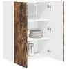 Image de vidaXL Armoire de Cuisine Chêne fumé 60 x 31 x 80 cm Bois d'ingénierie, Unité de Cuisine Moderne, Meuble Pratique, Solutions de Rangement murales, étagères Simples, Options fonctionnelles