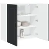 Image de vidaXL Armoire de Cuisine Noir 80 x 31 x 80 cm Bois d'ingénierie, Unité de Cuisine Moderne, Meuble Pratique, Solutions de Rangement murales, étagères Simples, Options fonctionnelles