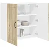 Image de vidaXL Armoire de Cuisine avec étagère Chêne Sonoma 80 x 31 x 80 cm, Unité de Cuisine Moderne, Meuble Pratique, Solutions de Rangement murales, étagères Simples, Options fonctionnelles