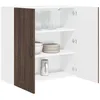 Image de vidaXL Armoire de Cuisine Chêne Brun 80 x 31 x 80 cm Bois d'ingénierie, Unité de Cuisine Moderne, Meuble Pratique, Solutions de Rangement murales, étagères Simples, Options fonctionnelles