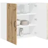 Image de vidaXL Armoire de Cuisine avec étagère Chêne Artisanal 80 x 31 x 80 cm, Unité de Cuisine Moderne, Meuble Pratique, Solutions de Rangement murales, étagères Simples, Options fonctionnelles