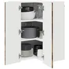 Image de vidaXL Armoire de Cuisine Chêne fumé 57 x 57 x 80 cm Bois d'ingénierie, Unité de Cuisine Moderne, Meuble Pratique, Solutions de Rangement murales, étagères Simples, Options fonctionnelles