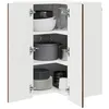 Image de vidaXL Armoire de Cuisine Chêne Brun 57 x 57 x 80 cm Bois d'ingénierie, Unité de Cuisine Moderne, Meuble Pratique, Solutions de Rangement murales, étagères Simples, Options fonctionnelles