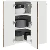 Image de vidaXL Armoire de Cuisine avec étagère Bois Ancien 57 x 57 x 80 cm, Unité de Cuisine Moderne, Meuble Pratique, Solutions de Rangement murales, étagères Simples, Options fonctionnelles