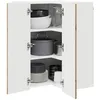 Image de vidaXL Armoire de Cuisine avec étagère Chêne Artisanal 57 x 57 x 80 cm, Unité de Cuisine Moderne, Meuble Pratique, Solutions de Rangement murales, étagères Simples, Options fonctionnelles