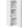Image de vidaXL Armoire de Cuisine Noir 30 x 31 x 100 cm Bois d'ingénierie, Unité de Cuisine Moderne, Meuble Pratique, Solutions de Rangement murales, étagères Simples, Options fonctionnelles