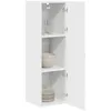Image de vidaXL Armoire de Cuisine avec étagère Blanc Brillant 30 x 31 x 100 cm, Unité de Cuisine Moderne, Meuble Pratique, Solutions de Rangement murales, étagères Simples, Options fonctionnelles