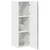 Image de vidaXL Armoire de Cuisine avec étagère Chêne fumé 30 x 31 x 100 cm, Unité de Cuisine Moderne, Meuble Pratique, Solutions de Rangement murales, étagères Simples, Options fonctionnelles
