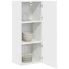Image de vidaXL Armoire de Cuisine avec étagère Blanc Brillant 40 x 31 x 100 cm, Unité de Cuisine Moderne, Meuble Pratique, Solutions de Rangement murales, étagères Simples, Options fonctionnelles