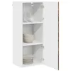 Image de vidaXL Meuble Mural Porto Chêne fumé 40 x 31 x 100 cm, Armoire de Cuisine en Bois Moderne, Murale, Rangement Compact, Design Pratique, Meuble en Bois Durable