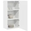 Image de vidaXL Armoire de Cuisine avec étagère Blanc Brillant 50 x 31 x 100 cm, Unité de Cuisine Moderne, Meuble Pratique, Solutions de Rangement murales, étagères Simples, Options fonctionnelles