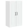 Image de vidaXL Meuble Mural Porto Blanc 60 x 31 x 100 cm Bois d'ingénierie, Armoire de Cuisine en Bois Moderne, Murale, Rangement Compact, Design Pratique, Meuble en Bois Durable