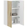 Image de vidaXL Meuble Mural Porto Chêne Sonoma 60 x 31 x 100 cm, Armoire de Cuisine en Bois Moderne, Murale, Rangement Compact, Design Pratique, Meuble en Bois Durable