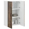 Image de vidaXL Meuble Mural Porto Chêne fumé 60 x 31 x 100 cm, Armoire de Cuisine en Bois Moderne, Murale, Rangement Compact, Design Pratique, Meuble en Bois Durable