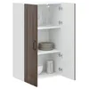 Image de vidaXL Armoire de Cuisine avec étagère Chêne Brun 60 x 31 x 100 cm, Unité de Cuisine Moderne, Meuble Pratique, Solutions de Rangement murales, étagères Simples, Options fonctionnelles