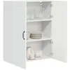 Image de vidaXL Armoire de Cuisine Blanc 80 x 31 x 100 cm Bois d'ingénierie, Unité de Cuisine Moderne, Meuble Pratique, Solutions de Rangement murales, étagères Simples, Options fonctionnelles