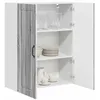 Image de vidaXL Armoire de Cuisine avec étagère Gris Sonoma 80 x 31 x 100 cm, Unité de Cuisine Moderne, Meuble Pratique, Solutions de Rangement murales, étagères Simples, Options fonctionnelles