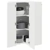 Image de vidaXL Armoire de Cuisine Blanc 57 x 57 x 100 cm Bois d'ingénierie, Unité de Cuisine Moderne, Meuble Pratique, Solutions de Rangement murales, étagères Simples, Options fonctionnelles