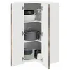 Image de vidaXL Armoire de Cuisine avec étagère Chêne fumé 57 x 57 x 100 cm, Unité de Cuisine Moderne, Meuble Pratique, Solutions de Rangement murales, étagères Simples, Options fonctionnelles