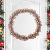 Image de vidaXL Guirlande de Boules de Noël Rose doré 186 cm Polystyrène, Guirlande de Noël légère et Moderne, déco Festive pour Salon, Bureau et Couloir