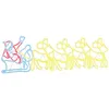 Image de vidaXL Décoration LED de Noël Multicolore 69 x 79 cm PVC, Salon, déco Moderne, scène de Noël, éclairage LED, Figurines de fête, déco hivernale