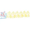 Image de vidaXL Décoration LED de Noël Multicolore 69 x 79 cm PVC, Salon, déco Moderne, scène de Noël, éclairage LED, Figurines de fête, déco hivernale