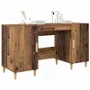 Image de vidaXL Bureau Bois Ancien 140 x 50 x 75 cm Bois d'ingénierie, Bureau Moderne pour la Maison, rectangulaire, Style Rustique-Industriel, Solide, Espace de Rangement Ample