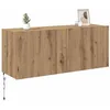 Image de vidaXL Meuble TV Mural Montage Mural Chêne Artisanal 100 x 35 x 41 cm, Salon Moderne, Meuble Mural rectangulaire, étagère TV élégante, Bois d'ingénierie, Rangement Dynamique