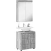 Image de vidaXL Ensemble de mobilier de Salle de Bain Tulum Gris Sonoma, Meuble de Salle de Bain Moderne, Solution de Rangement Durable, Organisateur Pratique, Design Compact
