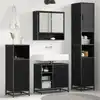 Image de vidaXL Ensemble de mobilier de salle de bain 3 pcs Chêne noir