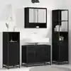 Image de vidaXL Ensemble de mobilier de salle de bain 3 pcs Chêne noir