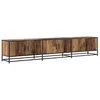 Image de vidaXL Unites TV 2 pcs Bois Ancien 210 x 35 x 41 cm Bois d'ingénierie, Meuble TV moderne, rangement mural rectangulaire, meuble de divertissement épuré pour salon
