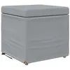 Image de vidaXL Tabouret Gris Clair 41 x 41 x 40 cm Tissu et Bois stratifié, Tabouret Moderne, Durable et Compact pour Cuisine, Design épuré, Assise décontractée, Meuble Minimaliste
