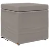 Image de vidaXL Tabouret Taupe 41 x 41 x 40 cm Tissu et Bois stratifié, Tabouret Moderne, Durable et Compact pour Cuisine, Design épuré, Assise décontractée, Meuble Minimaliste