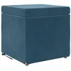Image de vidaXL Tabouret Bleu 41 x 41 x 40 cm Velours et Bois Composite, Mobilier Moderne, élégant et Durable pour Maisons contemporaines, avec Un Design Ergonomique pour Un Confort Ultime