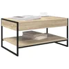 Image de vidaXL Table Basse Sonoma 80 x 50 x 40 cm Bois d'ingénierie, Table Basse rectangulaire, Design Industriel Solide, Accent Minimaliste pour Salons Modernes