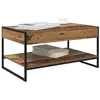 Image de vidaXL Table Basse Bois Ancien 80 x 50 x 40 cm Bois d'ingénierie, Table Basse rectangulaire, Design Industriel Solide, Accent Minimaliste pour Salons Modernes