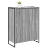 Image de vidaXL Cabinet à chaussures avec stockage Gris Sonoma 79 x 36 x 100 cm, Meuble de rangement pratique, organisateur d'entrée durable, porte-chaussures rectangulaire, mobilier intérieur compact