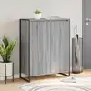 Image de vidaXL Cabinet à chaussures avec stockage Gris Sonoma 79 x 36 x 100 cm